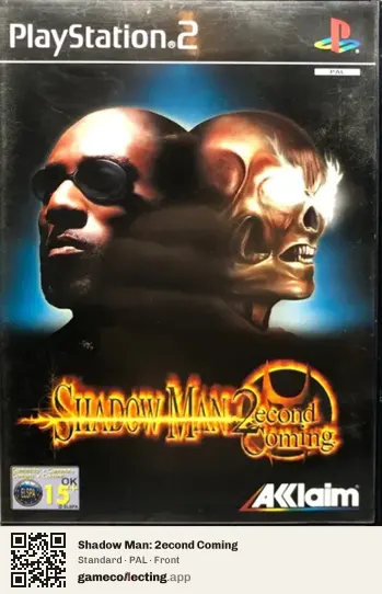 Shadow Man: 2econd Coming PlayStation 2, PAL box front