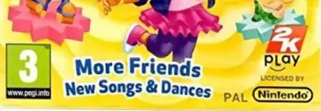 Nickelodeon Dance 2, the PEGI square on its front