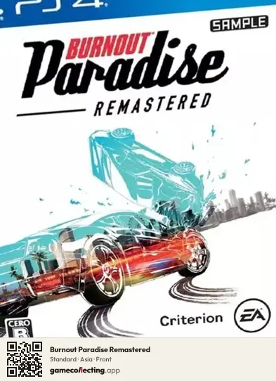 Burnout Paradise Remastered PlayStation 4, Asia box front