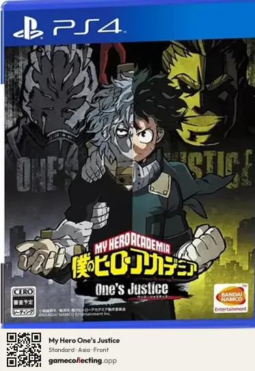My Hero One's Justice PlayStation 4, Asia box front