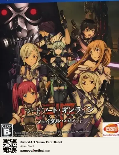 Sword Art Online: Fatal Bullet PlayStation 4, Asia box front