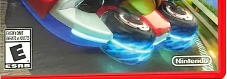Mario Kart 8, the ESRB box on its front