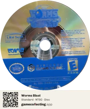 Worms Blast Nintendo GameCube, NTSC disc