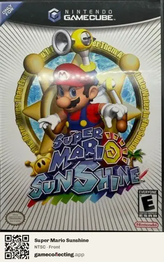 Super Mario Sunshine Nintendo GameCube, NTSC box front