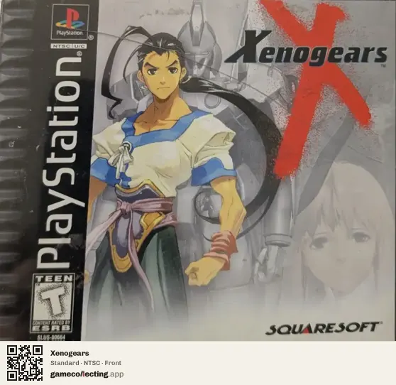 Xenogears PlayStation, NTSC box front