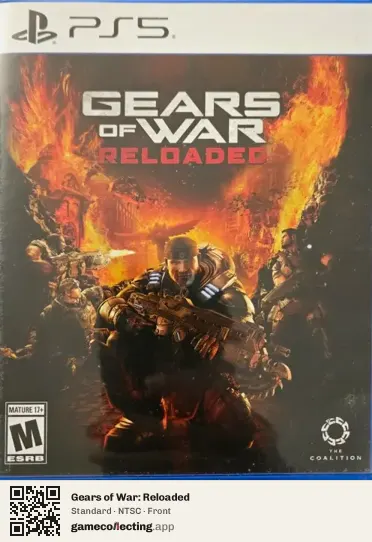 Gears of War: Reloaded PlayStation 5, NTSC box front