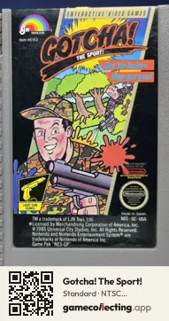 Gotcha! The Sport! Nintendo Entertainment System, NTSC cartridge label