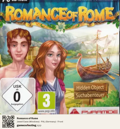 Romance of Rome Computer, Germany box front