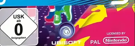 Just Dance 3, the USK square on its front
