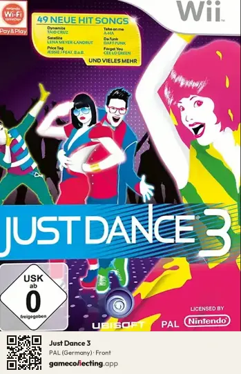 Just Dance 3 Nintendo Wii, Germany box front