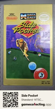 Side Pocket Nintendo Entertainment System, NTSC cartridge label