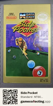 Side Pocket Nintendo Entertainment System, NTSC cartridge label