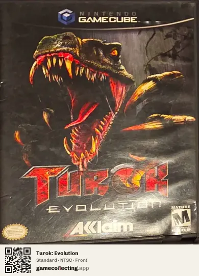 Turok: Evolution Nintendo GameCube, NTSC box front