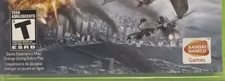 Ace Combat 6: Fires of Liberation, the ESRB box on its front