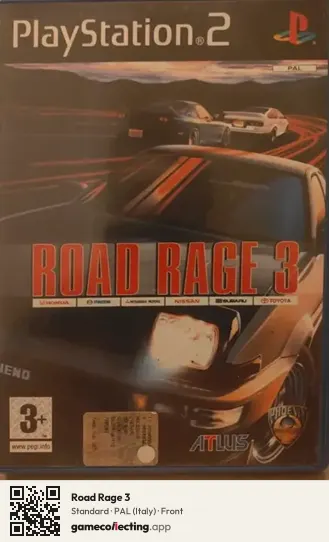 Road Rage 3 PlayStation 2, Italy box front