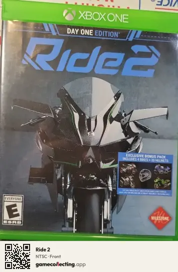 Ride 2 Xbox One, NTSC box front
