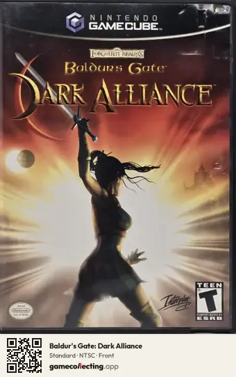 Baldur's Gate: Dark Alliance Nintendo GameCube, NTSC box front