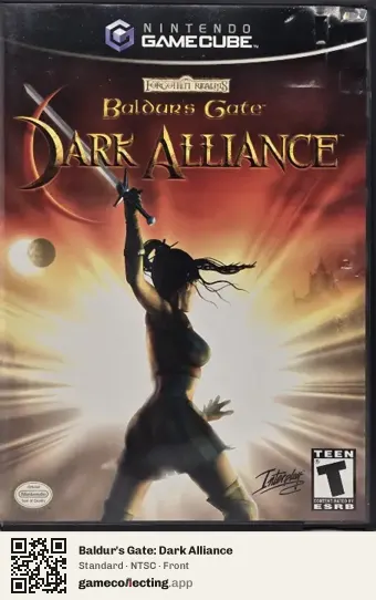 Baldur's Gate: Dark Alliance Nintendo GameCube, NTSC box front