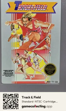 Track & Field Nintendo Entertainment System, NTSC cartridge label