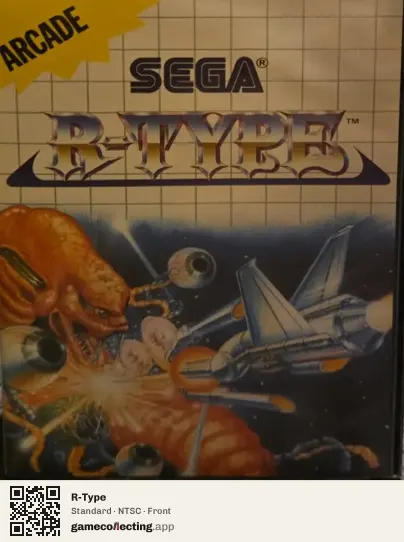 R-Type Sega Master System, NTSC box front