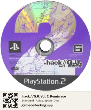 .hack//G.U. Vol. 2: Reminisce PlayStation 2, Asia disc