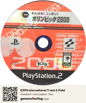 ESPN International Track & Field PlayStation 2, Asia disc