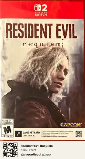 Resident Evil Requiem Nintendo Switch 2, NTSC box front