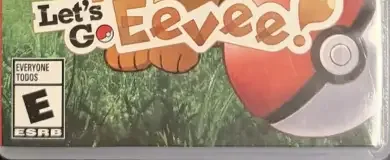 Pokémon: Let's Go, Eevee!, the ESRB box on its front