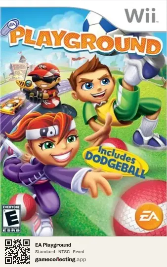 EA Playground Nintendo Wii, NTSC box front