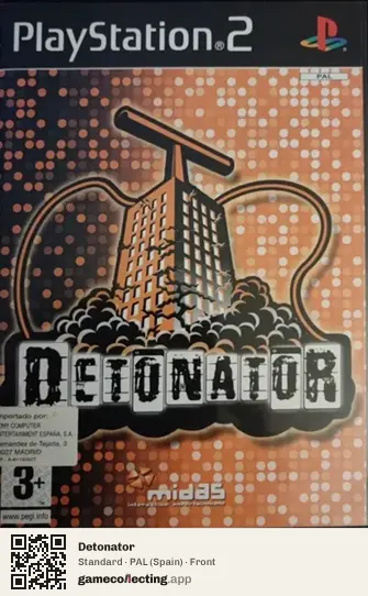Detonator PlayStation 2, Spain box front
