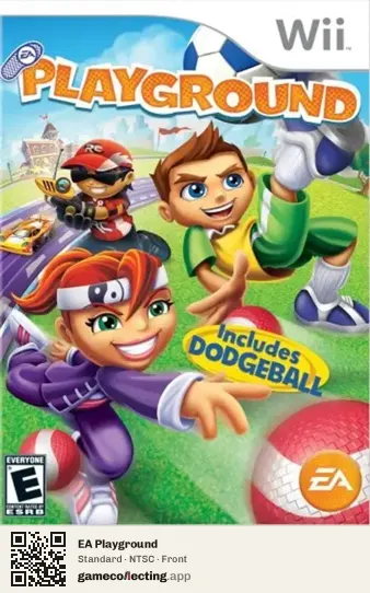 EA Playground Nintendo Wii, NTSC box front