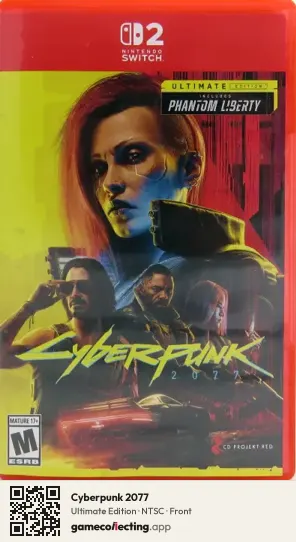 Cyberpunk 2077 Nintendo Switch 2, NTSC box front