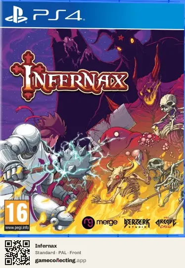 Infernax PlayStation 4, PAL box front