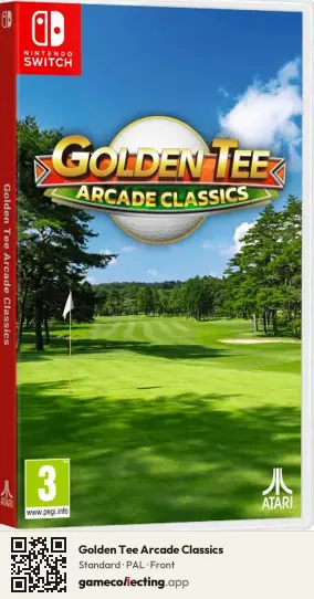 Golden Tee Arcade Classics Nintendo Switch, PAL box front