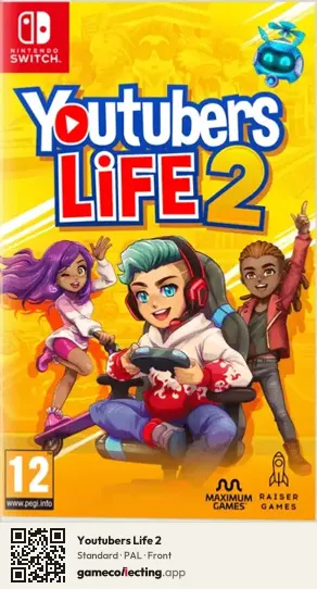 Youtubers Life 2 Nintendo Switch, PAL box front