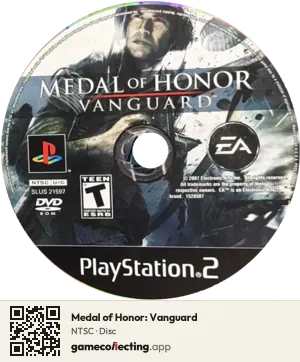 Medal of Honor: Vanguard PlayStation 2, NTSC disc