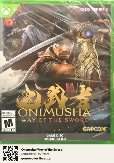 Onimusha: Way of the Sword Xbox Series X, NTSC box front