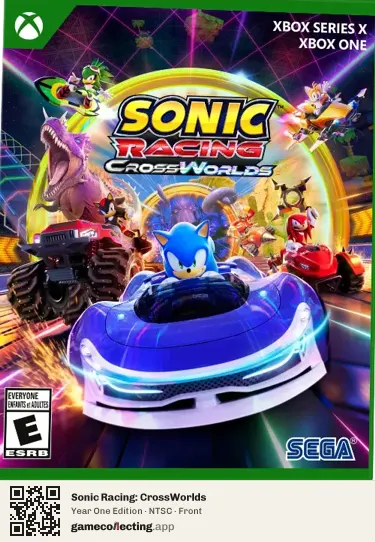 Sonic Racing: CrossWorlds Xbox Series X, NTSC box front