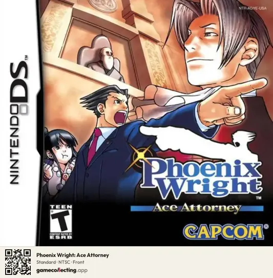 Phoenix Wright: Ace Attorney Nintendo DS, NTSC box front