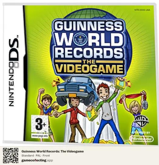 Guinness World Records: The Videogame Nintendo DS, PAL box front