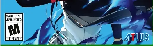 Persona 3 Reload, the ESRB box on its front