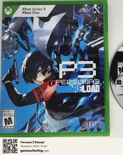 Persona 3 Reload Xbox Series X, NTSC box front