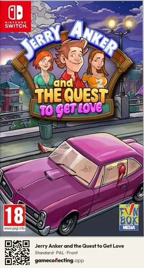 Jerry Anker and the Quest to Get Love Nintendo Switch, PAL box front