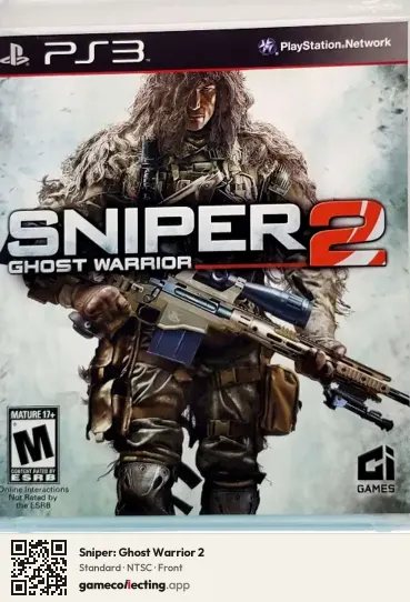 Sniper: Ghost Warrior 2 PlayStation 3, NTSC box front