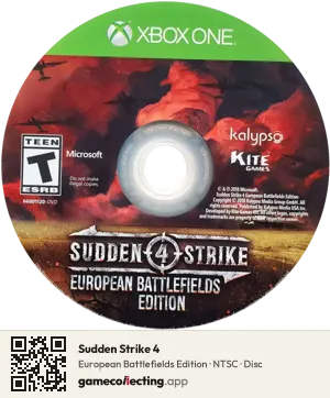Sudden Strike 4 Xbox One, NTSC disc