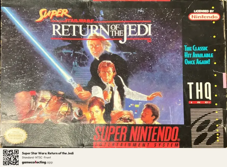 Super Star Wars: Return of the Jedi Super Nintendo Entertainment System, NTSC box front