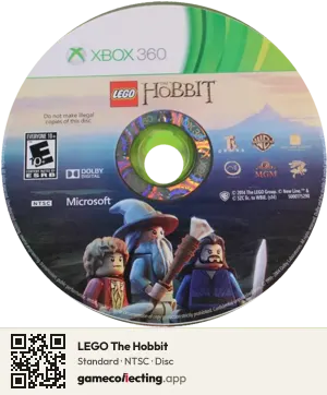LEGO The Hobbit Xbox 360, NTSC disc