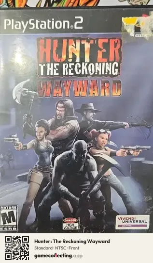 Hunter: The Reckoning Wayward PlayStation 2, NTSC box front