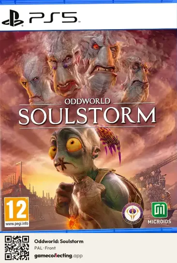 Oddworld: Soulstorm PlayStation 5, PAL box front