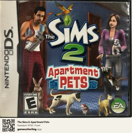 The Sims 2: Apartment Pets Nintendo DS, NTSC box front